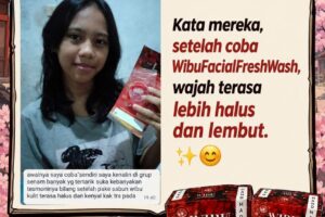 wajah terasa lebih bersih, halus, dan lembut.