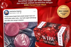 Bersihkan wajah dengan WIBU Facial Fresh Wash agar wajah terasa segar