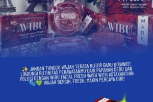 Rawat wajah setiap hari dengan WIBU Facial Fresh Wash with Astaxanthin