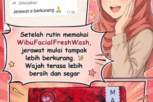 Kulit terasa bersih, segar, dan wajah terlihat lebih fresh sepanjang hari.