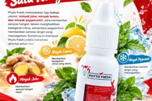 3 Bahan Alami, 1 Sensasi Kenyamanan: Jahe, Lemon & Peppermint! 🌿✨